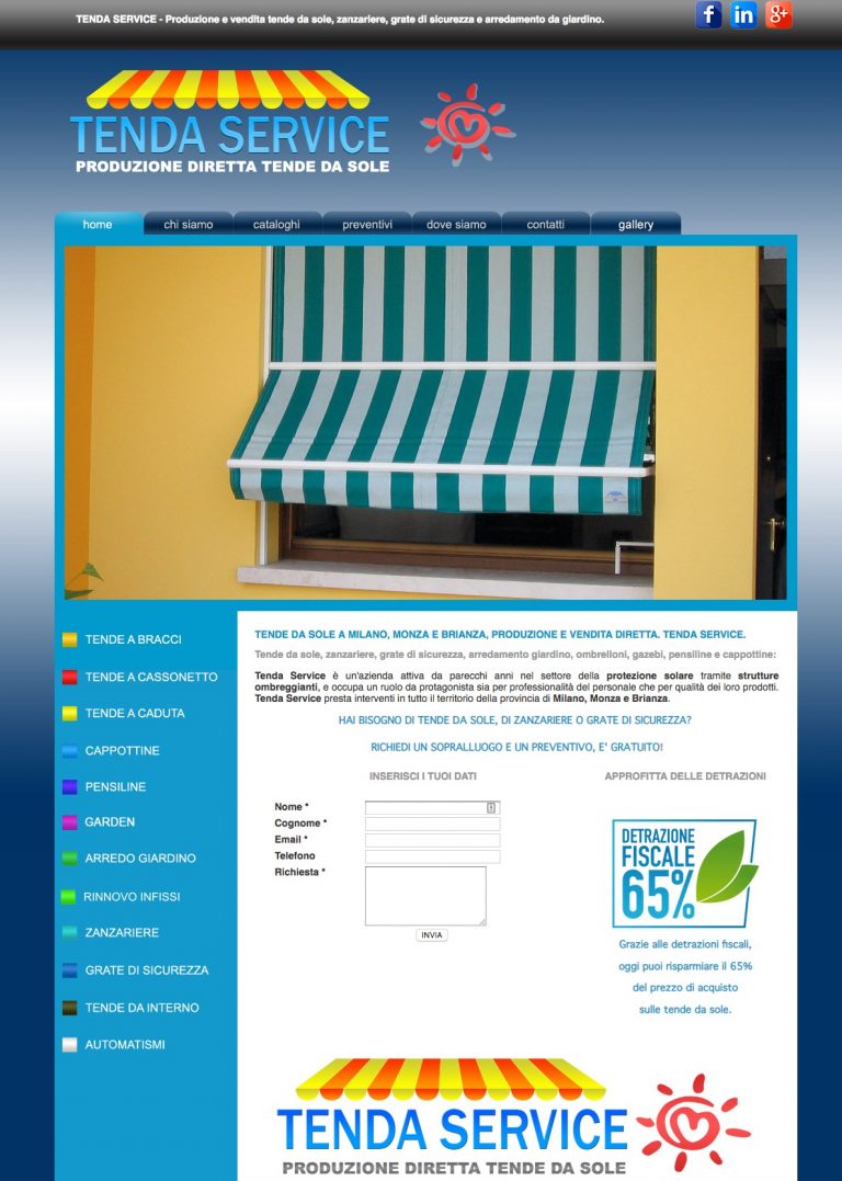 portfolio web designer tenda service